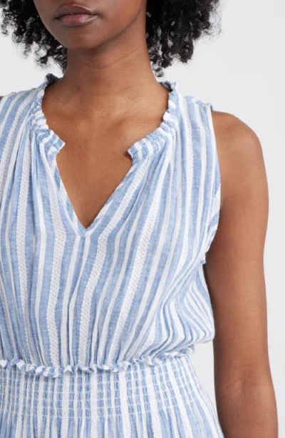 Rails Loulou Stripe Sleeveless Linen Blend Maxi Dress In Multi