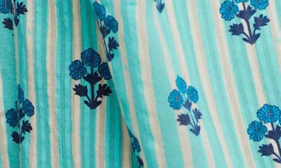 Free People Port Au Prince Sleeveless Romper In Blue