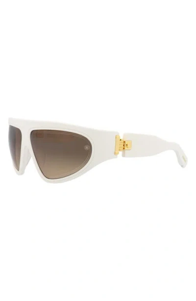 Balmain 62mm Shield Sunglasses In Gray