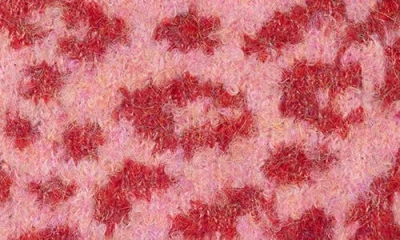 Bcbg Cozy Leopard Beanie In Pink