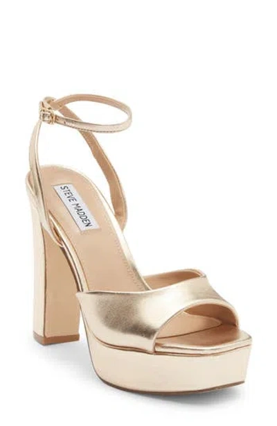 Steve Madden Lourdes Womens Buckle Patent Leather Platform Heels In Multi