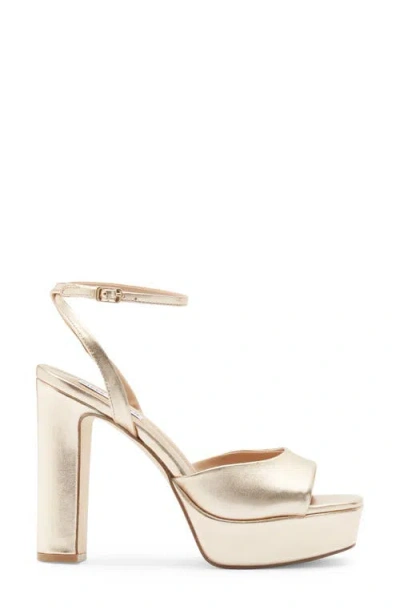 Steve Madden Lourdes Womens Buckle Patent Leather Platform Heels In Multi