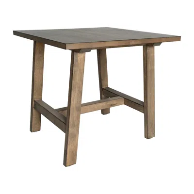 Flash Furniture Eli Solid Wood Farmhouse End Table, Trestle Style Accent Table In Rustic Brown In Brown