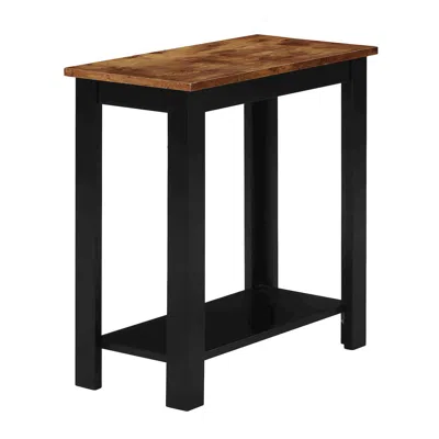 Convenience Concepts Designs2go Baja Chairside End Table With Shelf In Black