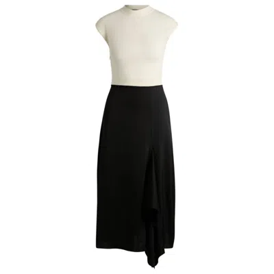 Hugo Boss Two-part Dress With Volant Trim In Multi