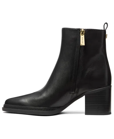 Michael Kors Lex Black Heeled Ankle Boot In Black