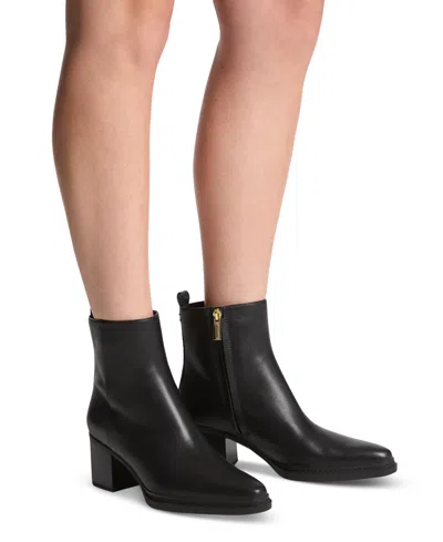 Michael Kors Lex Black Heeled Ankle Boot In Black