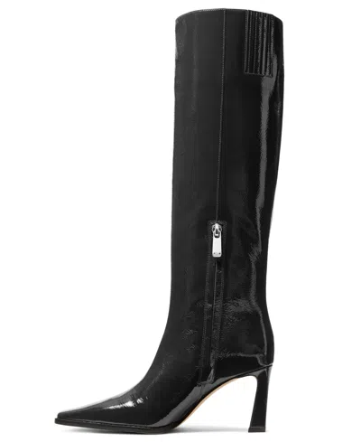 Michael Kors Darrah Patent Leather Boot In Black