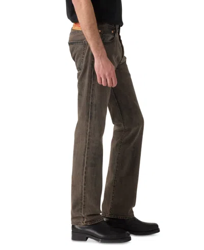 Levi's 568 Loose Straight Corduroy Jeans In Black Olive In Brown