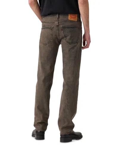 Levi's 568 Loose Straight Corduroy Jeans In Black Olive In Brown