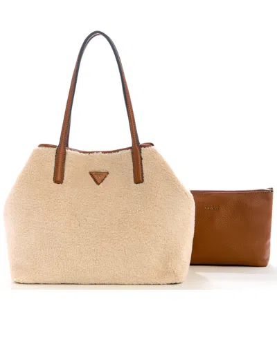 Guess Women's Victtoria 2-in-1 Medium Tote Bag In Neutral