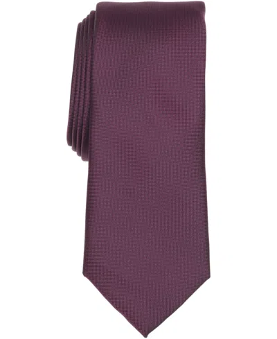 Alfani Men's Gilded Solid Slim Tie, Macy's Exclusive In Purple