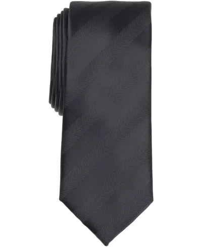 Alfani Men's Meridian Striped Slim Tie, Macy's Exclusive In Black