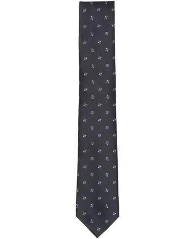 Alfani Men's Arctic Neat Printed Slim Tie, Macy's Exclusive In Black
