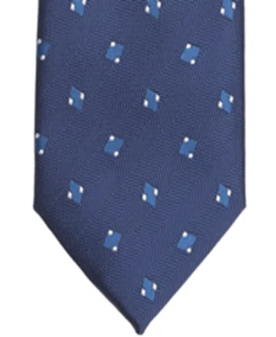 Alfani Men's Arctic Neat Printed Slim Tie, Macy's Exclusive In Blue