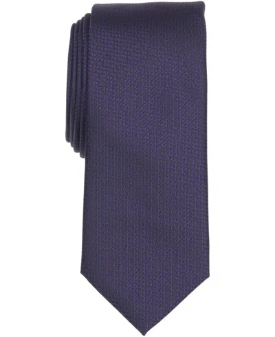 Alfani Men's Metropolitan Solid Tie, Macy's Exclusive In Blue
