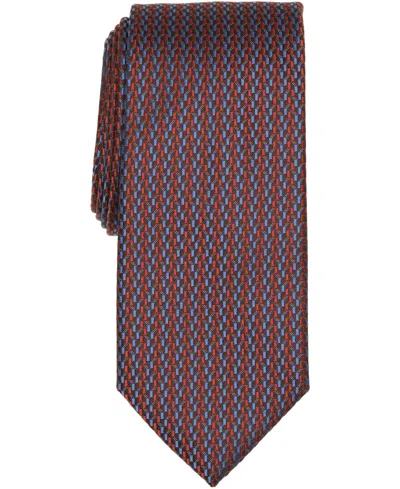 Perry Ellis Portfolio Men's Raser Mini Neat Pattern Classic Tie In Multi
