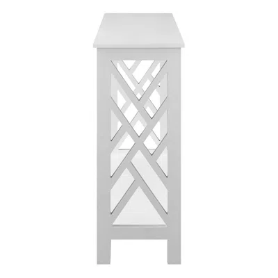Convenience Concepts Titan Console Table With Shelf, White In White