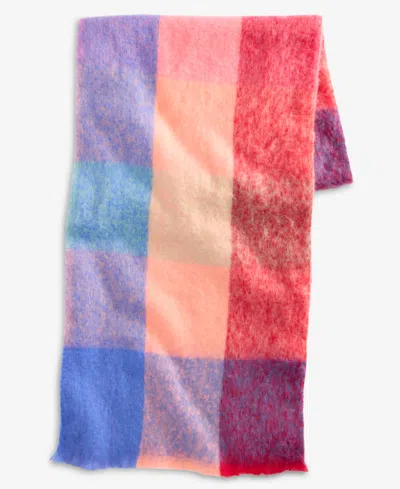 On 34th Brushed Buffalo Plaid Blanket Wrap, Macy's Exclusive In Multi
