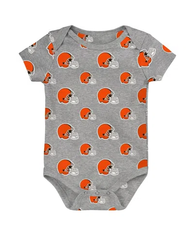 Outerstuff Newborn 3-piece Cincinnati Bengals Little Tike Bodysuit Set In Multi