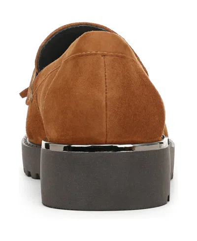 Franco Sarto Women's Carolynn Lug Sole Tassel Loafers In Brown