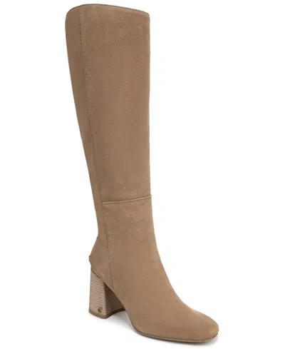 Circus Ny By Sam Edelman Women's Billie Wide-calf Knee-high Block-heel Dress Boots In Neutral