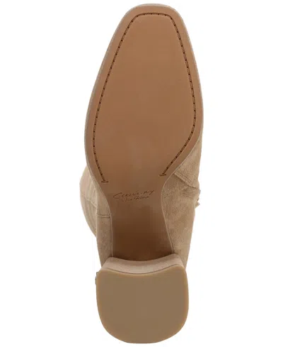 Circus Ny By Sam Edelman Women's Billie Wide-calf Knee-high Block-heel Dress Boots In Neutral