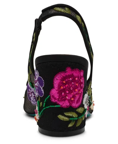 Betsey Johnson Women's Lira Mesh Embroidered Pumps In Multi