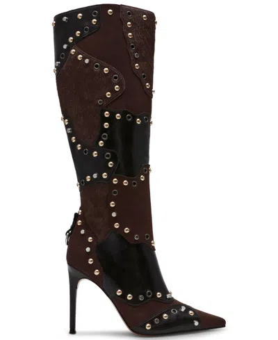Steve Madden Women's Revive Studded Knee-high Novelty Dress Boots In Multi