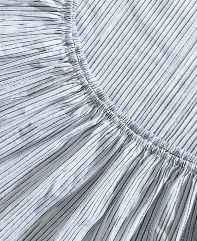 Calvin Klein Closeout!  Washed Cotton Percale 4-pc. Sheet Set, Queen In Blue