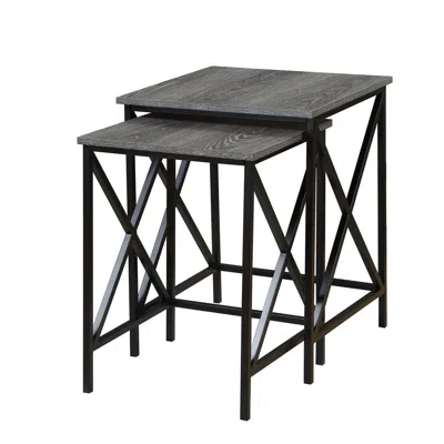 Convience Concept Tucson Nesting End Tables In Gray