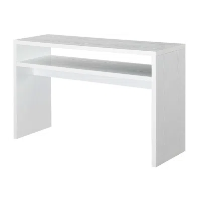 Convience Concept Northfield Deluxe Entryway Hall Console Table With Shelf In White