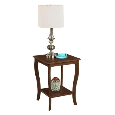 Convenience Concepts American Heritage Square End Table, Espresso In Brown