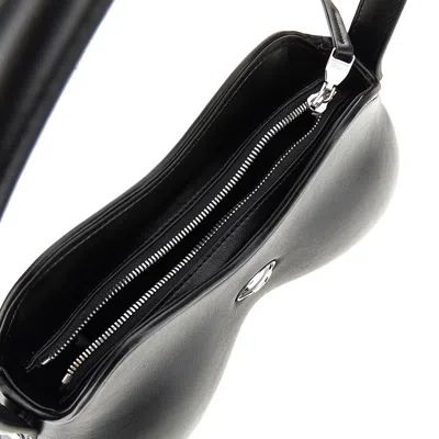 Diesel Double-d-shoulder Bag In Pu In Black