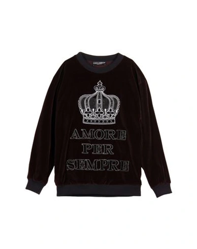 Dolce & Gabbana Sweatshirt In Deep Purple