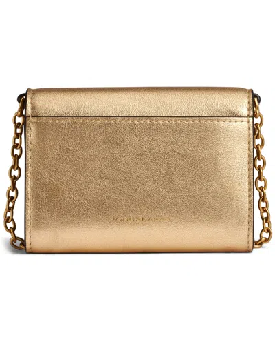Donna Karan Women's Malverne Metallic String Wallet In Gold