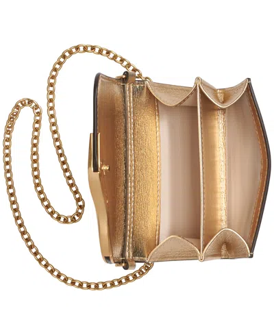 Donna Karan Women's Malverne Metallic String Wallet In Gold