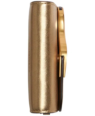 Donna Karan Women's Malverne Metallic String Wallet In Gold