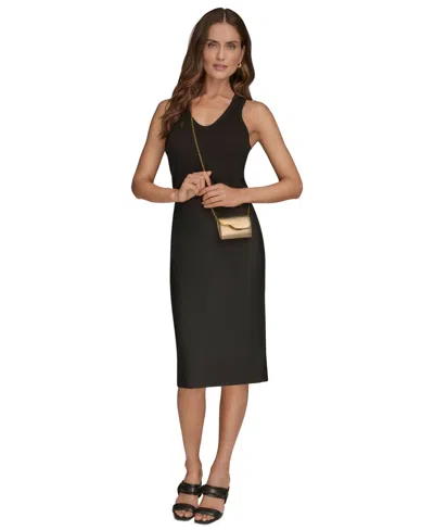 Donna Karan Women's Malverne Metallic String Wallet In Gold