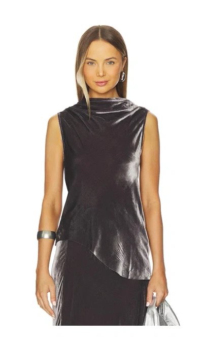 VELVET COWL NECK 上装