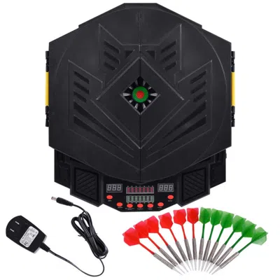 Hivvago Professional Electronic Dartboard Set With Lcd Display In Black