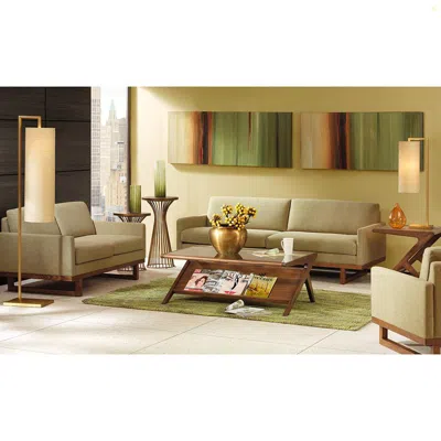 Ink+ivy Coffee Table With Tempered Glass In Multi