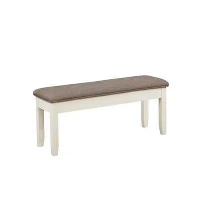 Powell Jane Storage Bench In White
