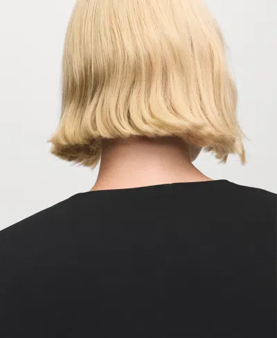 Mango Women's Double-breasted Suit Jacket In Black