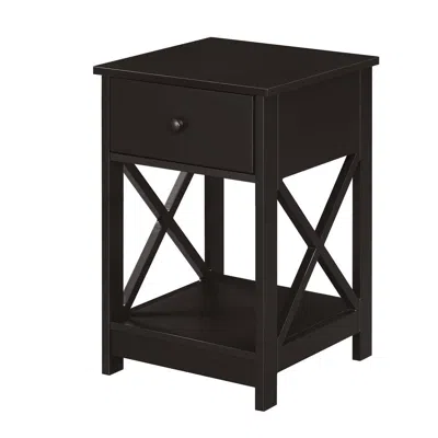 Convenience Concepts Oxford 1 Drawer End Table Espresso
