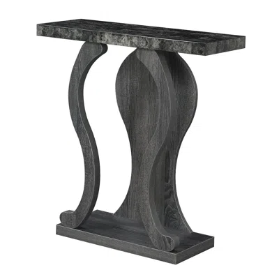Convenience Concepts Newport Terry B Console Table With Shelf