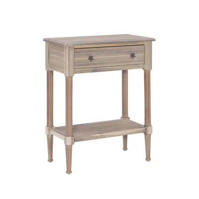 Linon Seaboard Accent Table Natural In Brown
