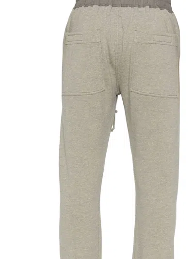 Rick Owens Drkshdw Drawstring Side-cuff Track Pants In Gray