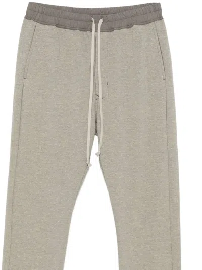 Rick Owens Drkshdw Drawstring Side-cuff Track Pants In Gray