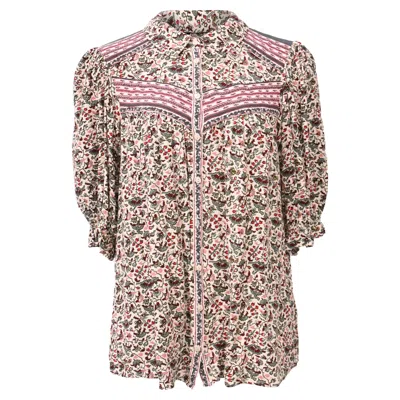 Ba&sh Ba & Sh Mel Blouse In Multicolor Viscose In Brown